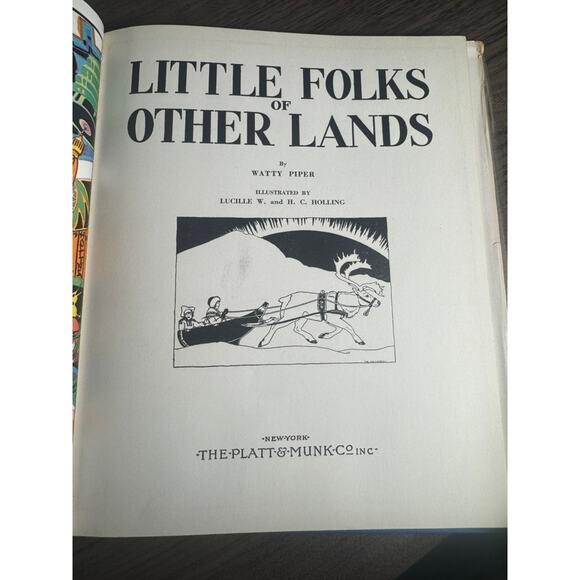 VTG Little Folks of Other Lands by Watty Piper Children’s Book - Picture 3 of 4